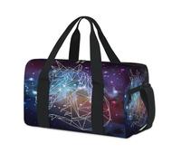 Galaxy Space Einhorn-Sporttasche, Wochenende, Übernachtungstasche, Tragetasche, Reisetasche, Freizeit, Reisen, Fitnessstudio, Duffel für Kinder, Mädchen, Jungen, Damen, Herren