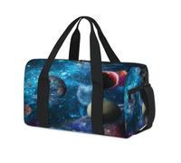 Galaxy Starry Night Planet Sporttasche, Wochenende, Übernachtung, Reisetasche, Reisetasche, für Kinder, Mädchen, Jungen, Damen, Herren