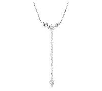 Galaxy Y-Halskette, Im Labor gezüchtete Diamanten 0,7 ct tw, Verschiedene Formen, Sterlingsilber OS