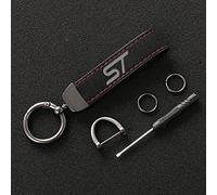 GALGAN Auto Männer und Frauen Schlüsselanhänger für Ford ST Fusion Everest Escape Explorer Edge Mondeo Focus Ecosport Fiesta Kuga Schlüsselring,Black