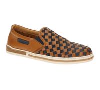 Galizio Torresi Schuhe Slipper braun schwarz Karo 415360 - Größe 42.5