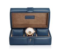 GALLANTE Watch Box for 3 Watches - Blue