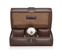 GALLANTE Watch Box for 3 Watches - Light Brown