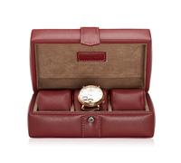 GALLANTE Watch Box for 3 Watchesc - Red