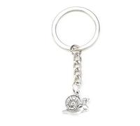 Gallkeat Schlüsselanhänger Schnecke Cartoon Anhänger für Tierliebhaber Tasche Anhänger Schneckenspielzeug Silber aus Metall