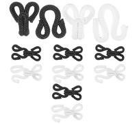 GALPADA 10 Paar Haken und Ösen Verschluss Satz aus Nylon und Metall Effektive Schnallen für Hosen und Röcke für Selbstgemacht Nähprojekte zu Hause