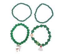 GALPADA 1satz Weihnachtliches Armband Set Charmante Stretch-armbänder Mit Weihnachtsmotiven Teiliges Set Für Festliche Anlässe Langlebige Acrylmaterialien Für Mädchen Und Frauen