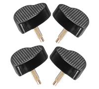 GALPADA 2 Paar Herzförmige Absatzspitzen aus Robustem Material für High Heels Ersatz Fersenkappenstifte in Schwarz Schuhreparatur Zubehör für Damen High Heel Schuhe