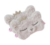 GALPADA 2 Stück Plüsch Schlafmaske für Weiche Augenbinde mit Niedlichem Bärenmotiv Leicht und Atmungsaktiv Verdunkelnde Schlafbrille für Erholsamen Schlaf zu Hause und Unterwegs