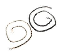 GALPADA 2 Stück Teiliges Metallkettenset für Handtaschen mit Verschluss Abnehmbare Umhängegurte Strapazierfähige Kettenriemen für Schultertaschen Crossbody Messengerbags DIY Zubehör