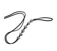 GALPADA 2 Stück Totenkopf Haargummis Schwarz aus Legierung und Gewebe Vintage Selbstgemacht Haarzubehör für Halloween und Partys Haarschmuck für Mädchen