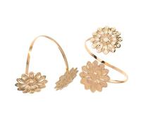 GALPADA 2 Stück Verstellbares Armreif Metall mit Breiter Öffnung Sonnenblumen-design Auffälliges Punk-armband für Frauen Robustes Oberarmband Modisches Schmuckstück für Sommerpartys und