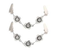 GALPADA 2 Vintage Cardigan Kragenclips aus Zinklegierung Schal und Pullover Clips für Damen Retro Broschen für Schals Strickjacken und Kleider Robust und Rutschfest Geeignet für Arbeit