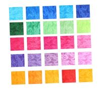 GALPADA 25 Stücke Patchwork-Stoffe Quiltstoff Meterware Quiltzubehör Stoff Zum Quilten Quiltstoff Weich Und Angenehm Zu Tragen DIY-Stoff Gemischte Farben Strapazierfähiges Material