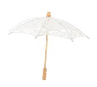 GALPADA 2stücke Braut Dekorative Spitze Regenschirm Hochzeitsfotografie Requisite Für Romantische Anlässe Vintage Stil Kleine Milchweiße Blume Für Festlichkeiten Und Kostümpartys