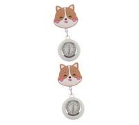 GALPADA 2stücke Einstellbare Taschenuhr Für Pflegekräfte Cartoon-Design Mit Karabinerhaken Tragbar Und Leicht Für Ärzte Für Ihre Liebsten