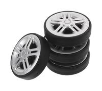 GALPADA 4 Stück Pack Ersatzrollen für Koffer 50x12mm - Schwenkbare Gummirollen mit Leisem Lauf Langlebige Trolley Räder für Gepäckreparatur und Flexible 360° Bewegung