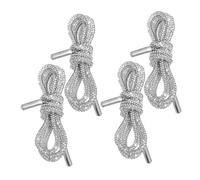 GALPADA 4 Stück Strass Schnürsenkel Glitzernde Dekorative Schuhbänder Weiß Verstellbar für Schuhe Kleidung Taschen Sneakers Sweatpants Modische Accessoires