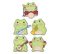 GALPADA 5stücke Teiliges Frosch anstecknadel Robustem Cartoon lapel Pins für Rucksäcke und Kleidung Niedliche Grüne Tierbroschen Modisches Zubehör