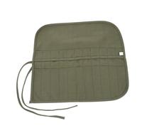 GALPADA Canvas Roll-up Mäppchen Für Pinsel Und Stifte Fächer Robustes Federtasche Zubehör Tragbar Platzsparend Für Künstler Schule Und Büro Strapazierfähiges Material Schützt Stiftspitzen