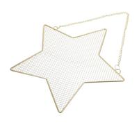 GALPADA Eleganter Sternförmiger Wand Schmuckorganizer aus Metall in Gold zum Aufhängen Schmuckhalter zur Organisation von Ohrringen und Wanddekoration im Chic Stil