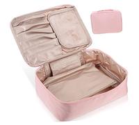 GALPADA Große Kosmetiktasche aus Pu mit Henkel Leichter Kulturbeutel für Reisen Alltag mit Reißverschluss Organizer für Toilettenartikel