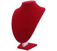 GALPADA Halskettenhalter Eleganter Schmuckständer aus Samt und Karton Roter für Schmuckpräsentation und Fotografie für Damen und Brautschmuck im Einzelhandel