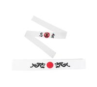 GALPADA Japanische Stirnbänder Komfortabel und Vielseitig 2 Stück aus Polyester Traditioneller Stil als Karate Sportstirnband oder Kochkopfbedeckung für Ninja und Köche