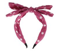 GALPADA Knoten Stirnbänder Mit Schleifen Retro Haarband Für Damen Breites Stirnband Mit Roten Süße Haar-accessoires Für Frauen Hasenohr-design Haarreifen