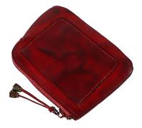 GALPADA Mini Geldbeutel Aus Rindsleder Retro Münzgeldbörse Für Damen Kleines Kleingeldbörsen-etui Mit Münzfach Tragbar Für Fahrkarten Und Mehr