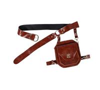 GALPADA Mittelalterliche Renaissance Gürteltasche Damen Vintage PU Hüfttasche Organizer Steampunk Hüftbeutel für Halloween Festival Cosplay