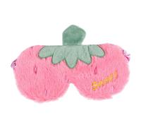 GALPADA Plüsch Schlafmaske Erdbeer Atmungsaktive Lichtundurchlässige Augenbinde mit Weichem Material Cartoon Motiv Schlafhilfe für Frauen und Männer