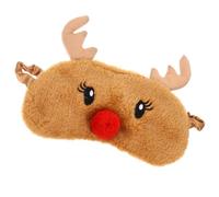 GALPADA Plüsch-schlafmaske mit Cartoon-elch-design Bequeme Augenbinde aus Weichem Geeignet für Reisen und Zuhause