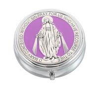 GALPADA Schmuckkästchen aus Metall Rosenkranzetui Kleine Schmuckschatulle Vintage-schmuckkästchen Schmuckverpackung für Halsketten Ohrringe Erinnerungsstücke für Reisen und Alltag Schützt