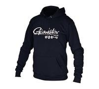 Gamakatsu klassischer JP Lounger-Hoodie. EIN Kapuzenpullover für alle Outdoor- und Alltags-Aktivitäten, z.B. Wandern, Angeln. (DE/NL/SE/PL, Alphanumerisch, M, Regular, Regular, Schwarz)