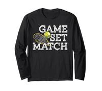 Game Set Match - Tennis Player - Coach Sports Team Fan's Langarmshirt