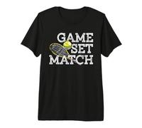 Game Set Match - Tennis Player - Coach Sports Team Fan's Premium T-Shirt