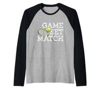 Game Set Match - Tennis Player - Coach Sports Team Fan's Raglan