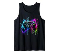 Gamer-Controller Splash Drip Player im Arcade-Stil Tank Top