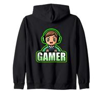 Gamer Man Green Videospiel Life Cute Kawaii Player Kapuzenjacke