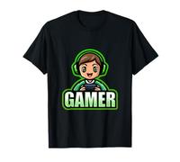 Gamer Man Green Videospiel Life Cute Kawaii Player T-Shirt