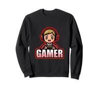 Gamer Man Red Videospiel Life Cute Kawaii Player Sweatshirt