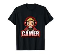 Gamer Man Red Videospiel Life Cute Kawaii Player T-Shirt