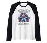Gamer T für Faulpelze und Langschläfer Süßes Waschbär Gamer Raglan
