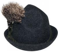 Gamsbart mit Hülse ohne Trachten-Hut Trachtenhut Jagd Echthaar Gemse Gams Gämse Hutschmuck Trophäe Hutanstecker echtes Tierhaar, Mehrfarbig, 16-17cm