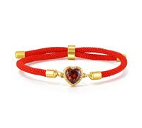 Gamtic Herz Armband Damen Freundschaft Armband - Handgefertigte Verstellbare Seil Geflochtene Armbänder Glücksarmband Freundschaftsarmband Weihnachten Geburtstag Geschenk für Frauen und Mädchen