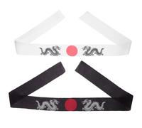 GANAZONO 2 Stück Japanisches Haarband Kopftuch Stirnband Für Männer Bandanas Japanische Deko-Stirnbänder Kopfbänder Während Stirnband Karate-Trainings-Stirnband -Stirnband