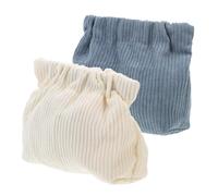 GANAZONO 2 Stück Teiliges Kleine Kosmetiktaschen Damen aus Cord Kompakte Make up Taschen für Unterwegs Multifunktionale Lippenstift Münzbeutel Praktische Organizer für Reisen und Alltag