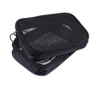 GANAZONO 2 Stück Transparente Mesh Kosmetiktasche Klein Multifunktional Reise kulturbeutel Waschutensilien Organizer Praktische Aufbewahrung für Damen und Alltag