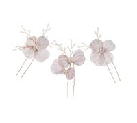 GANAZONO 3 Stück Braut Haaraccessoires mit Perlen Haarnadeln Haarspangen und Haarnadeln für Hochzeit Elegante Goldfarbene Stirnbänder für Damen